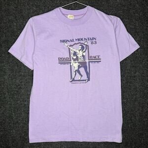 vintage 1983 signal mountain road race 10-k and one mile tee size small